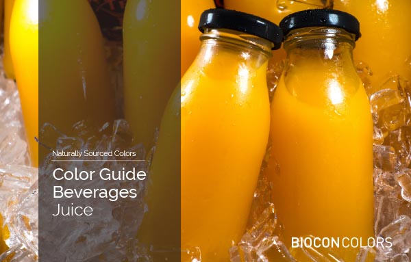Coloring juices, beverages, BioconColors, natural colors, natural colours, food colouring, colouring foodstuff, natural pigments, hues