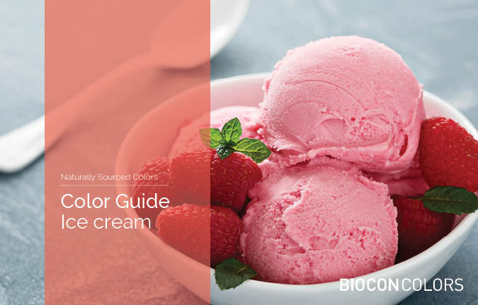 Coloring ice cream, frozen yogurth, BioconColors, natural colors, natural colours, food colouring, colouring foodstuff, natural pigments, hues